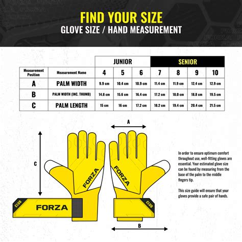 adidas goalkeeper glove size chart.